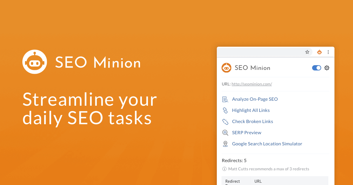 What SEO Minion Does
